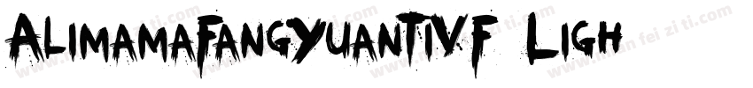 AlimamaFangYuanTiVF Ligh字体转换